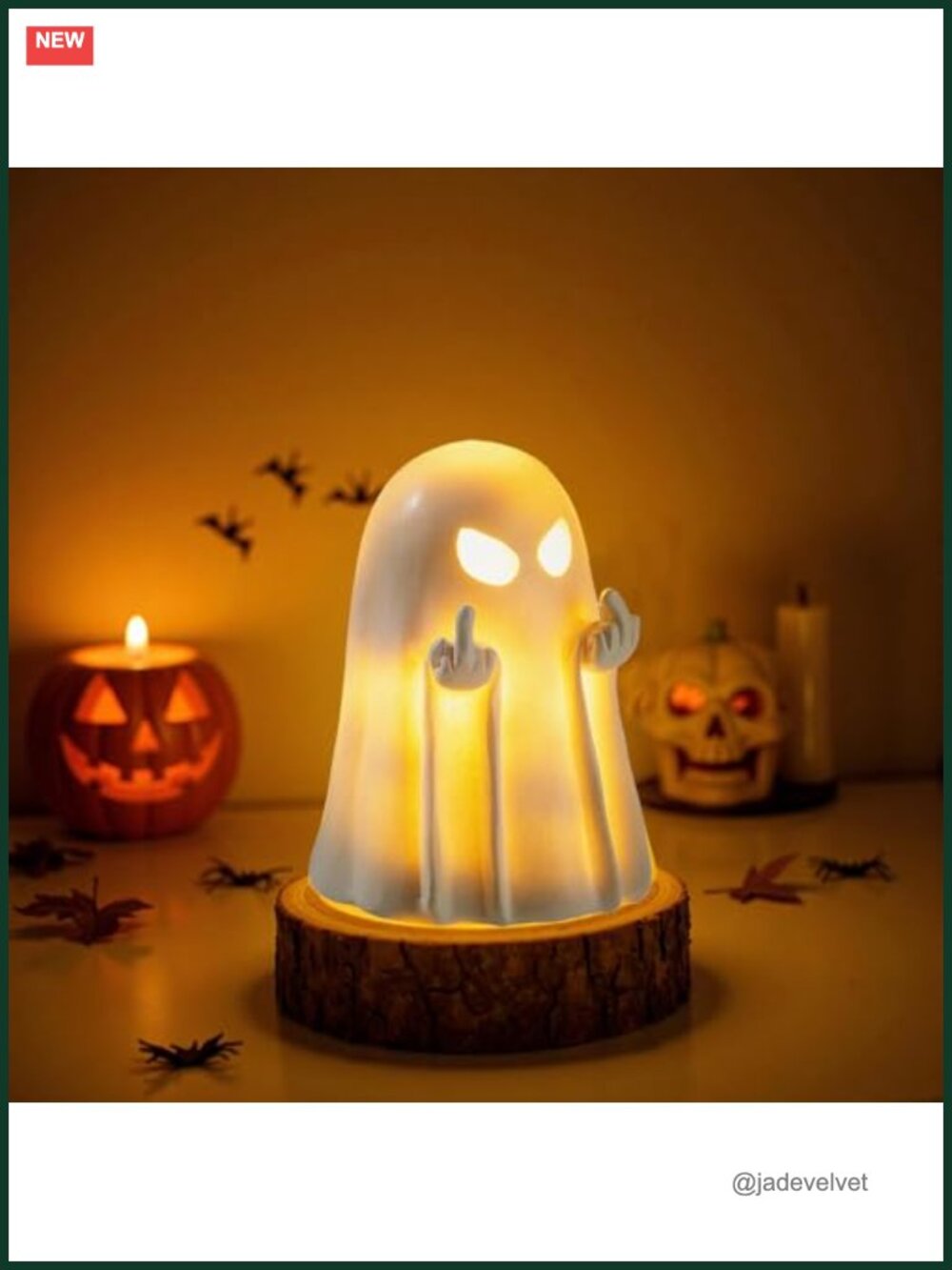 Spooky Halloween Ghost Figurine Resin Statue Decor Tabletop